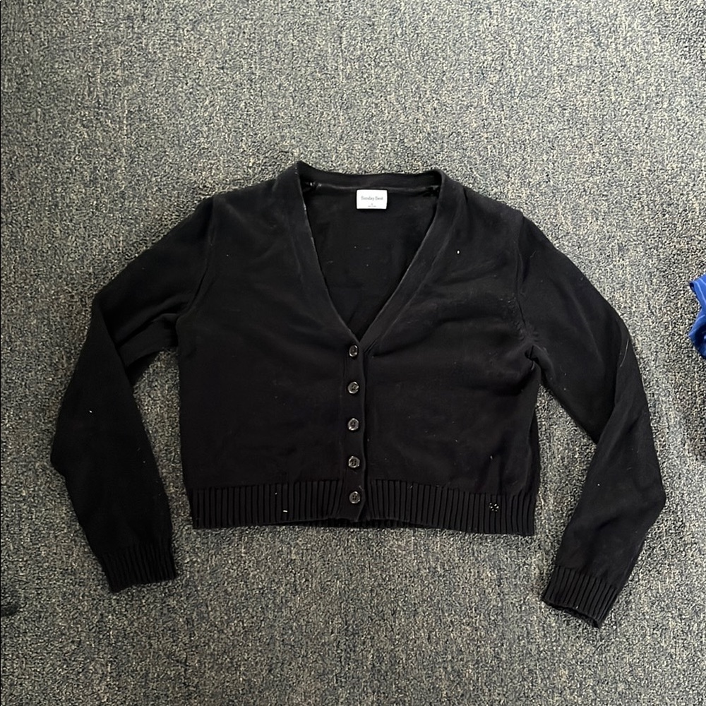 Black cardigan